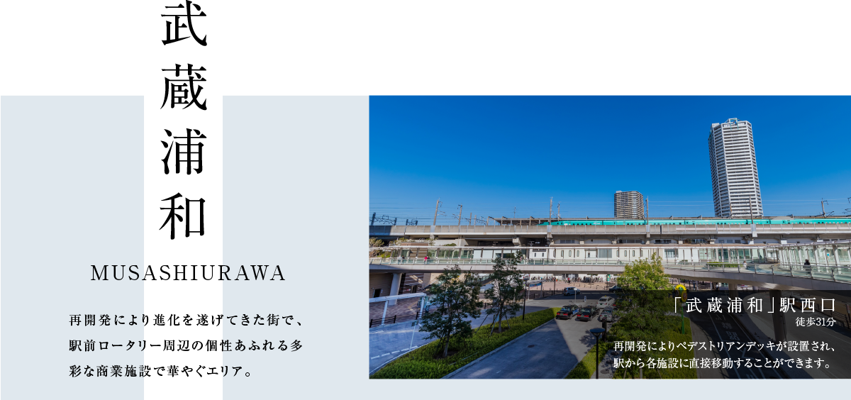 武蔵浦和　「武蔵浦和」駅西口